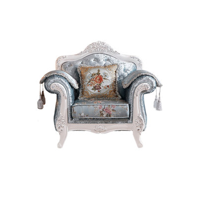 European Light Luxury Fabric Chair Upholstered Armchair