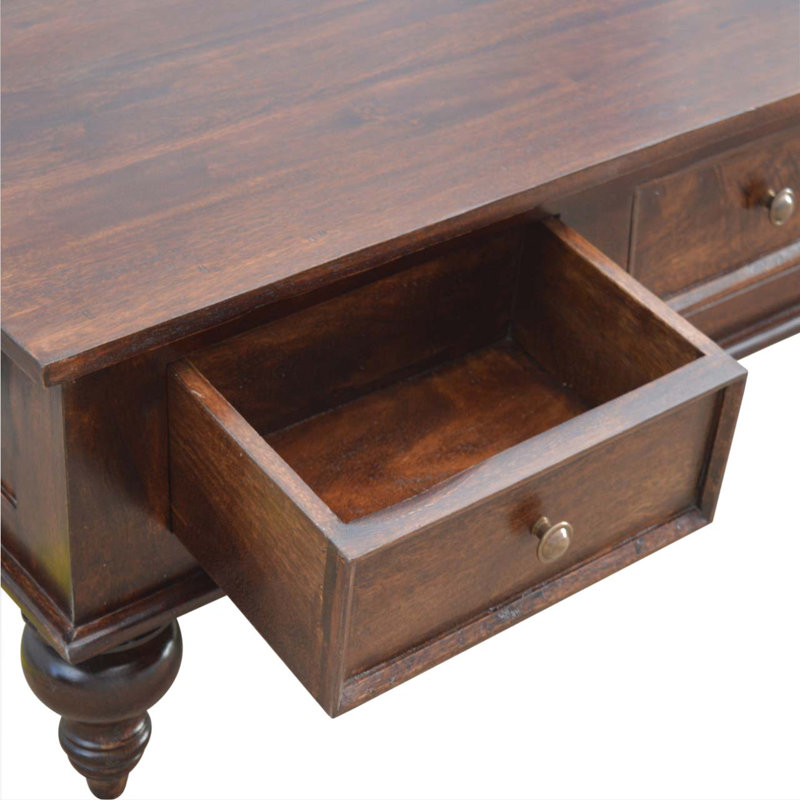 Solid Wood Coffee Table with Storage