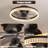 20" Ceiling Fan with LED Light – Modern Flush Mount Fan Light for Bedroom, Living Room, and Home Décor with Crystal Ring Design, Silent fan