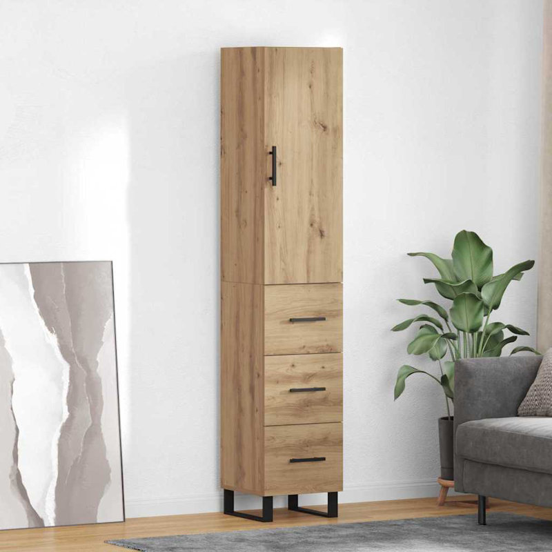 34.5cm Sideboard, Artisan Oak