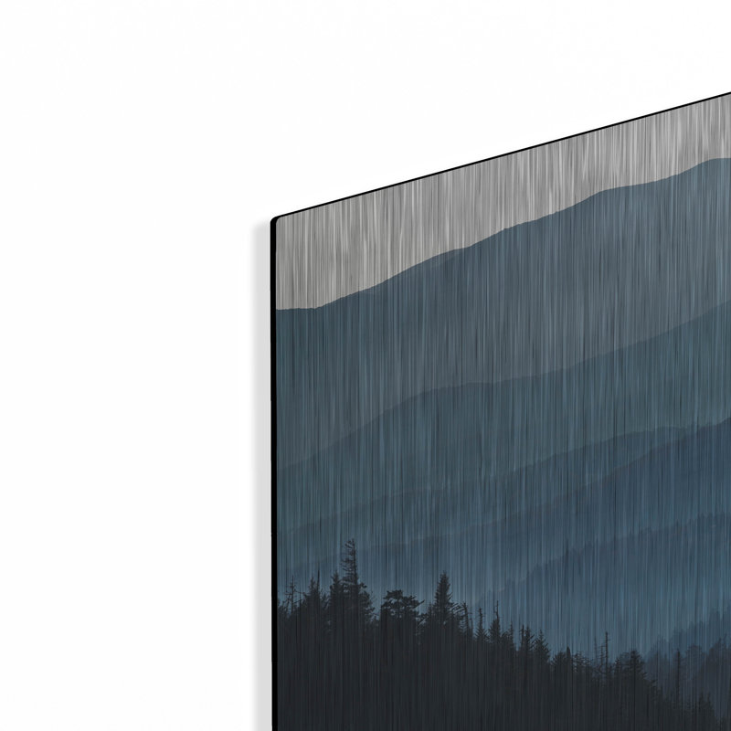 «The Smokies» par Rick Berk, art mural en métal, H 24 po x l 36 po