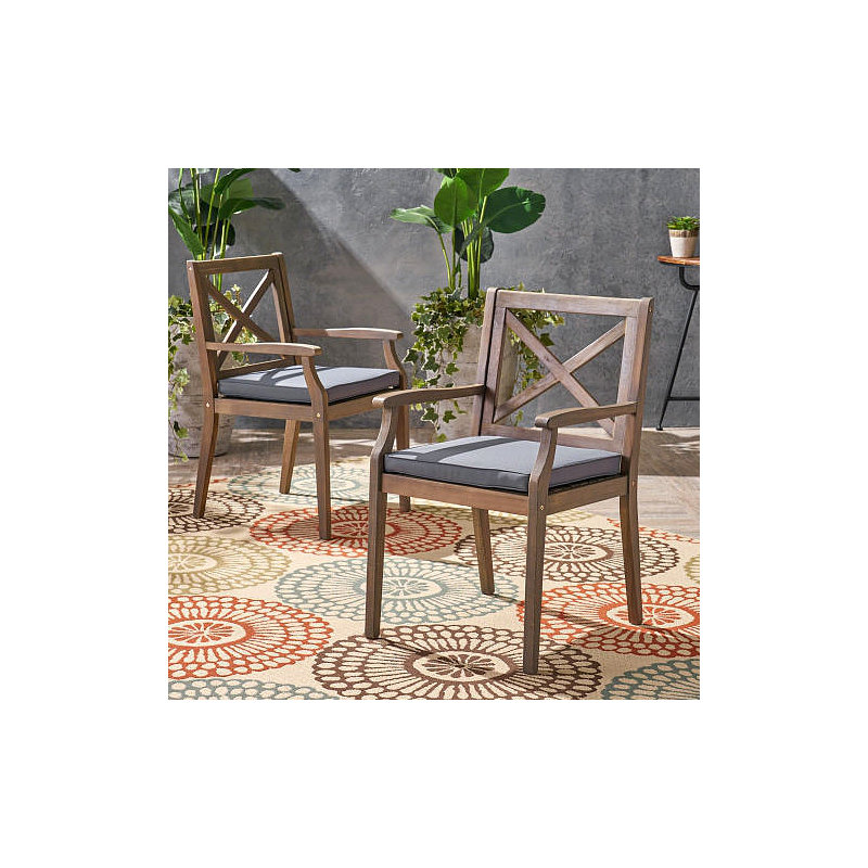 Chaise avec 2 coussins Perla