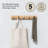 Coat Rack, Wall Mounted 5-Hook Space Saving, Black/Black