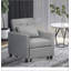 Fauteuil à oreilles confortable avec coussins capitonnés et accoudoirs arrondis pour un style de vie élégant