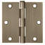 Charnière de porte, 3,5 po, rayon de coin carré, paquet de 6-99206368