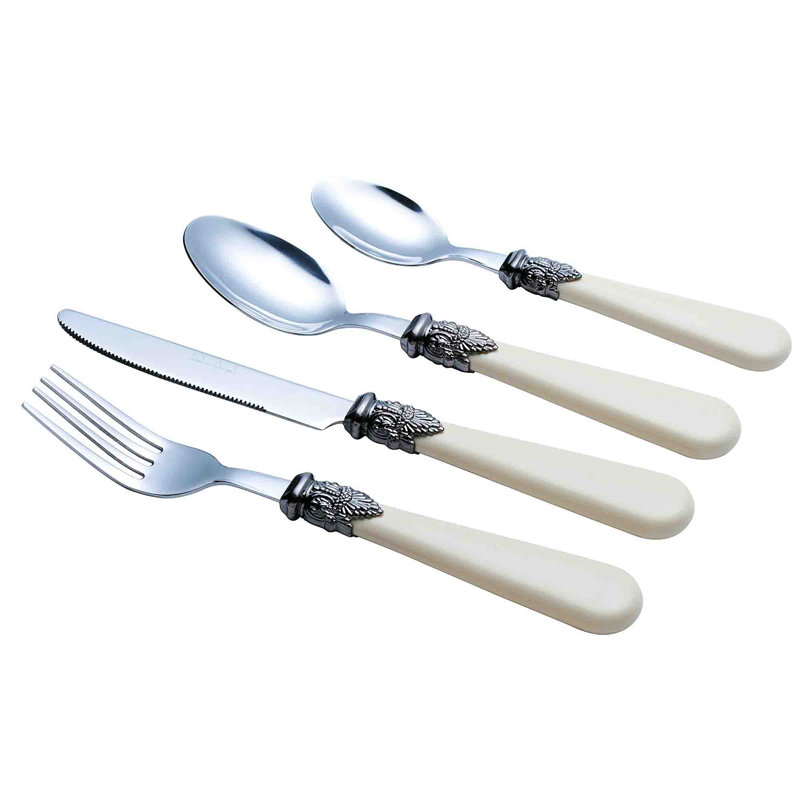 Astoria Grand Knutsen 24 Piece Stainless Steel Cutlery Set , Service for 6