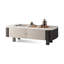 Table basse blanche en acier au carbone