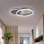 Plafonnier circulaire en acrylique 21,6 po Edric-1455813971
