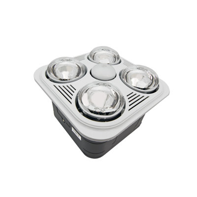 Ventilateur de salle de bain 90 cfm avec chauffage et éclairage