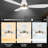 52" 3 - Blade LED Smart Flush Mount Ceiling Fan with Light-627949781