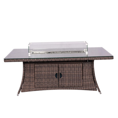 Table de foyer rectangulaire 6 places