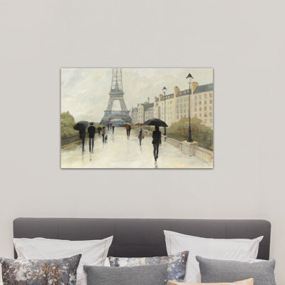 Eiffel In The Rain by Avery Tillmon - Gallery-Wrapped Canvas Giclée