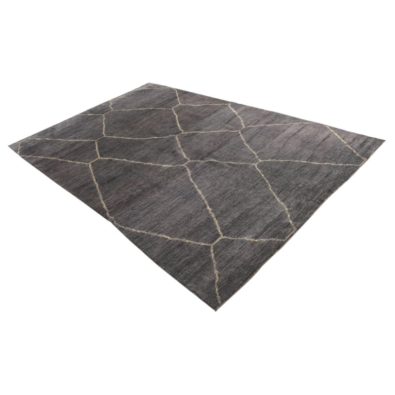 Tapis gris foncé Iniguez