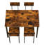 Ensemble 5 pièces de mobilier de salle à manger moderne en métal et bois pour 4 personnes, chaises de table de salle à manger-1741369919-1751753351