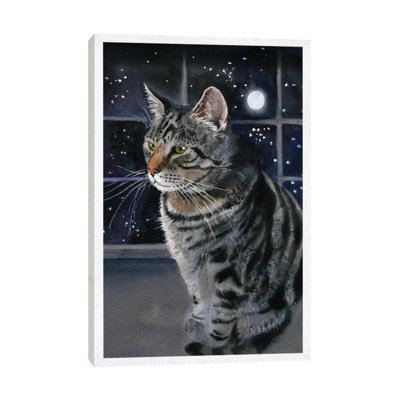 Moon Kitty by Rachel Parker - Painting on Canvas