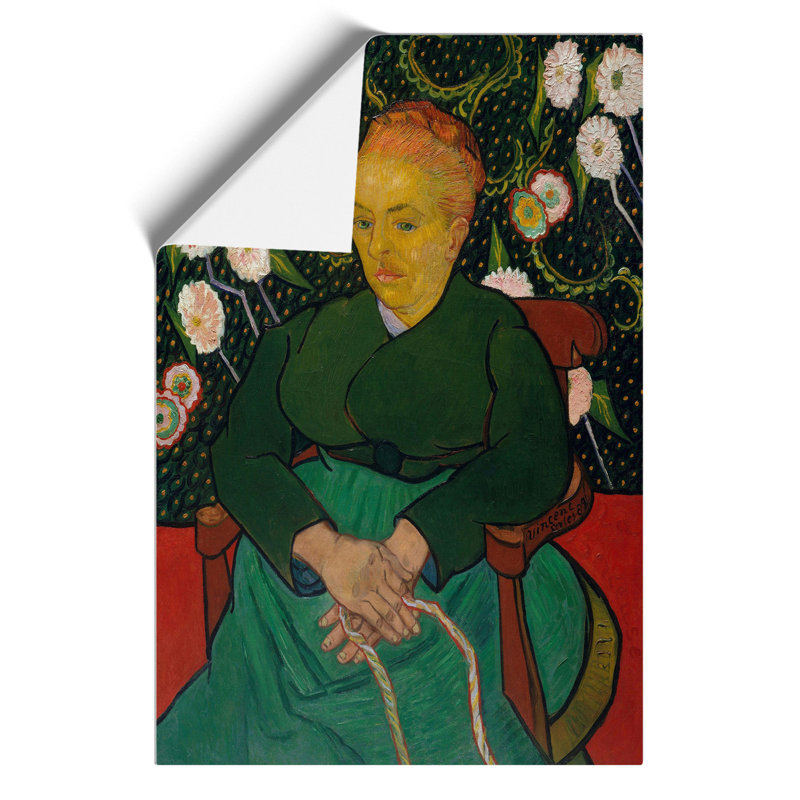 Seated Woman by Vincent Van Gogh - No Frame Painting, 42cm H x 30cm W x 0.1cm D