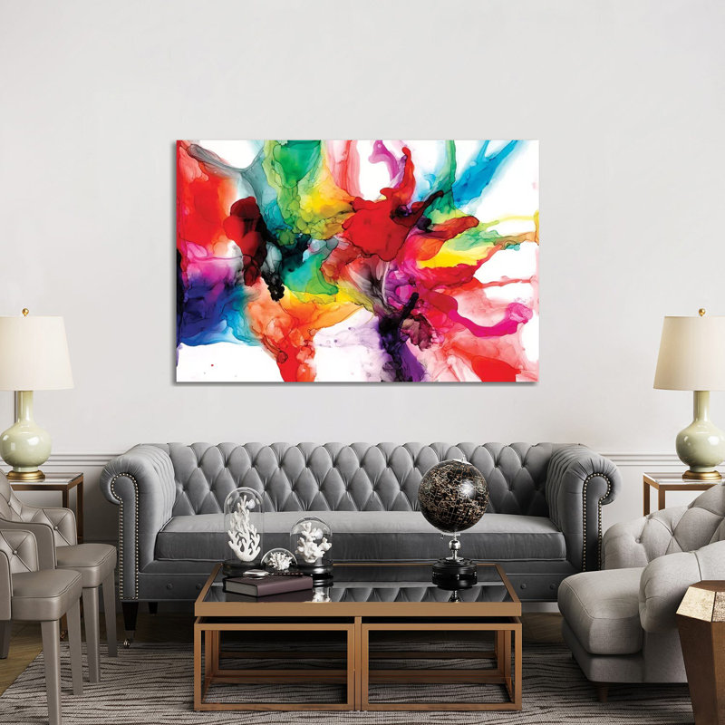 Jeweltone Prism II by Jennifer Goldberger - Wrapped Canvas Print, 152.5 cm H x 101.5 cm W