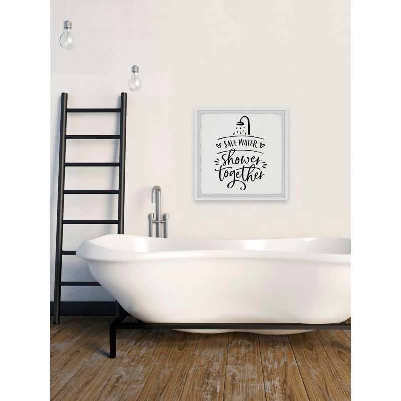 Save Water - Single Picture Frame Print, 61cm H x 61cm W x 3.81cm D