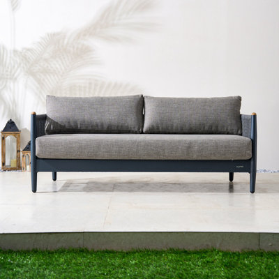 Nord Aluminum Patio Loveseat With Cushions