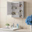 24" 3-in-1 Mirror Cabinet — HD Reflection, Concealed Storage & Towel Bar for Your Expanded Sanctuary-720694820