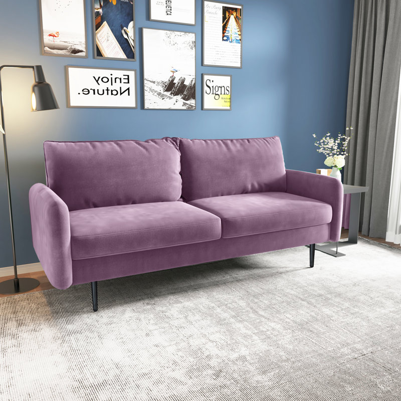 Canapé 70 po, Velours lavande