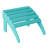 Outdoor Poly Adirondack Chair With Ottoman-1663242146