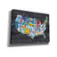 «USA Licence Plate Map» par Britt Hallowell, art mural sur toile-1602016043