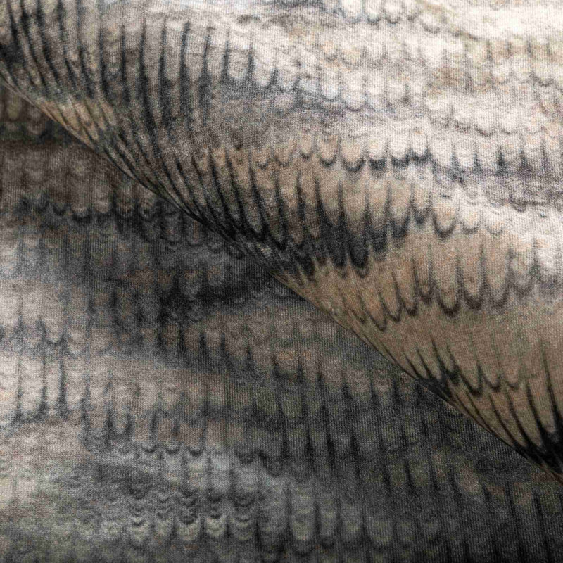 Trad Nouveau Boscage Cotton Blend Fabric, Charcoal