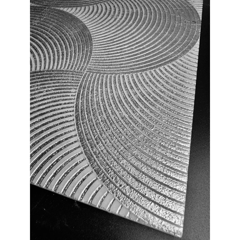 Engraved Silver 12x12 Marble Wall & Floor Tile