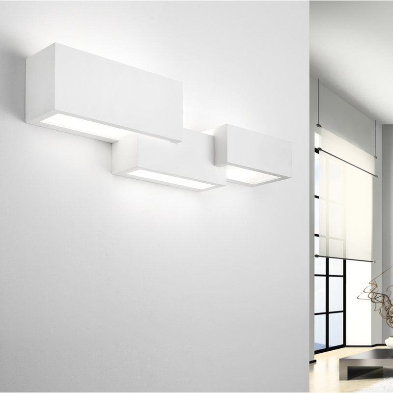 Fike Gypsum Flush Mounted Sconce