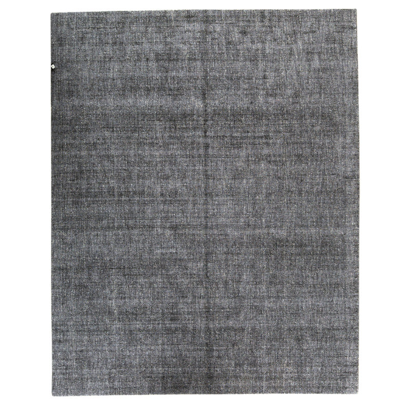 Wool Abstract Area Rug in Gray