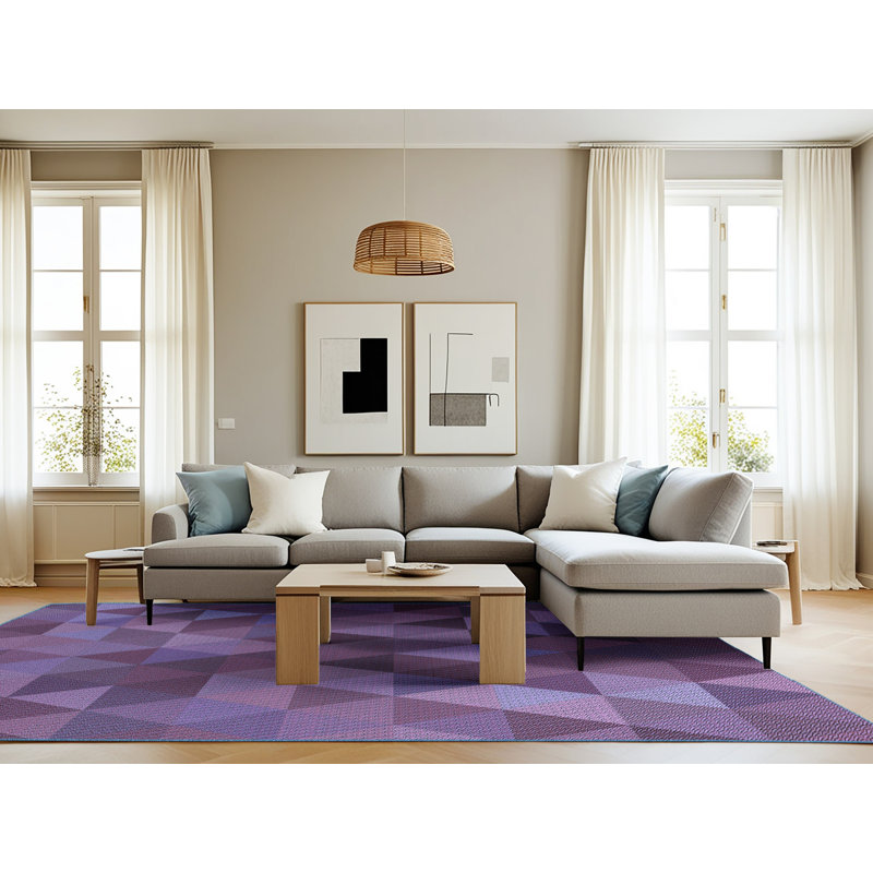 Abstract Indoor Rug, Rectangle 8' x 12'