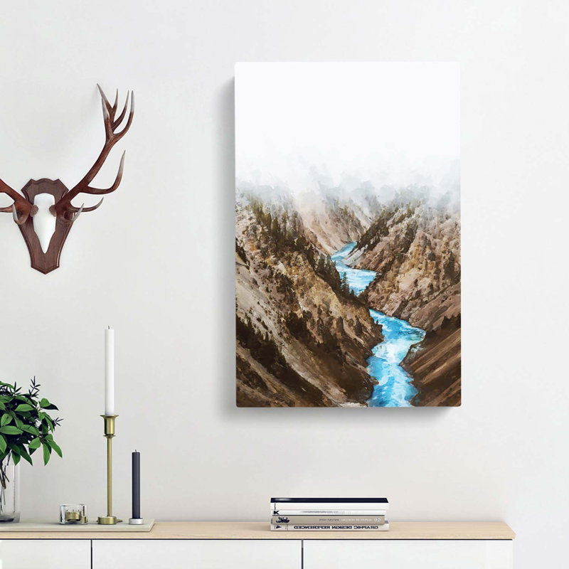 Yellowstone National Park - Wrapped Canvas Print, 91cm H x 60cm W x 3cm D