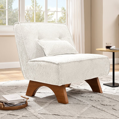 Drayk 29.5'' W Upholstered Accent Lounge Chair with Pillow