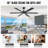 Modern Industrial Ceiling Fans With Lights, Large Ceiling Fan With Quiet Dc Motor, 6 Reversible Dual-color Blades With High Cfm, 6-speed Remote Control, Indoor/outdoor Ceiling Fan For Patio/porch/garage/shop-1494366803-1494366804