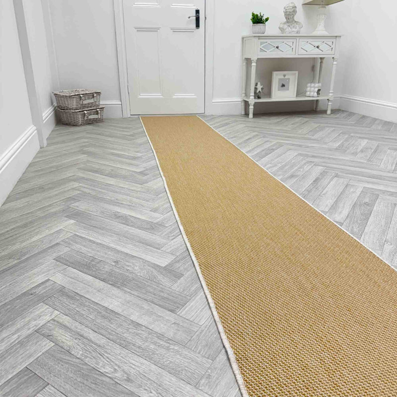 Runner Solid Colour Flatweave Area Rug, Runner 60 x 150 cm