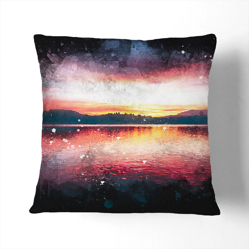 Square Throw Cushion, 40cm H x 40cm W x 15cm D, White