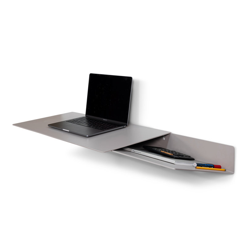 DRIFT Adjustable Steel Floating Desk, Grey