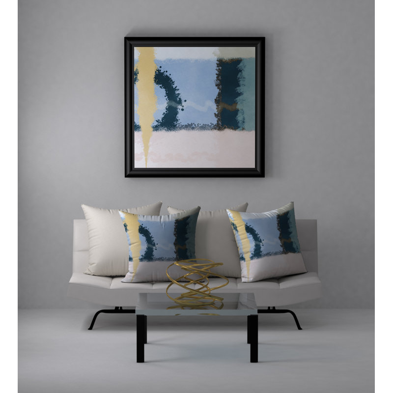 Housse de coussin décorative carrée renommée et insert, 20 po X 20 po