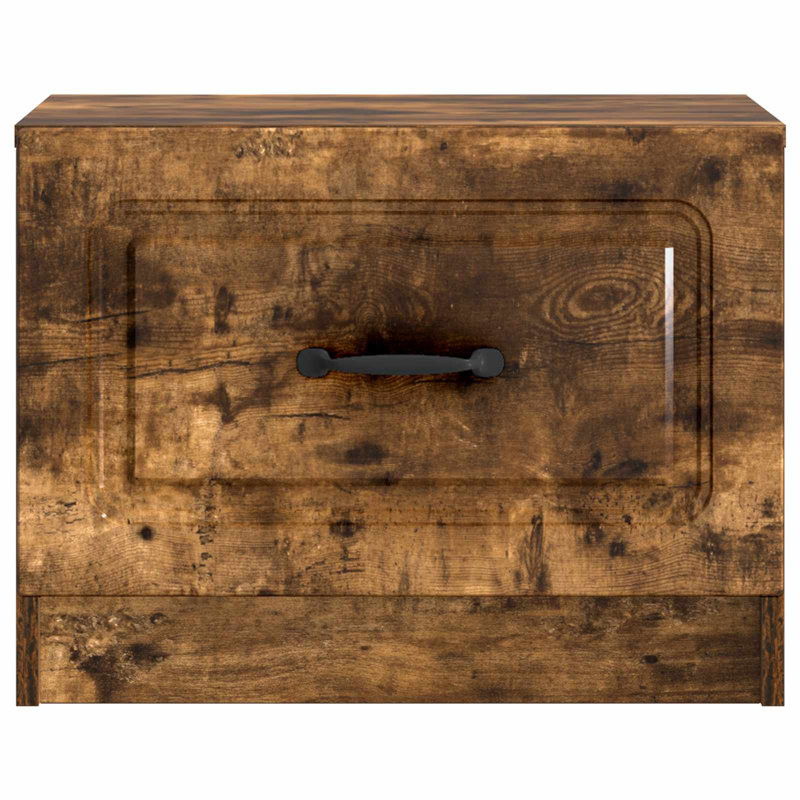 Coffee Table with Storage, 37cm H x 50cm L x 49cm W, Smoked Oak