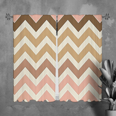Paire de rideaux obscurcissant en polyester Joniece