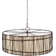 LeVar 3 - Light Fabric Dimmable Drum Chandelier