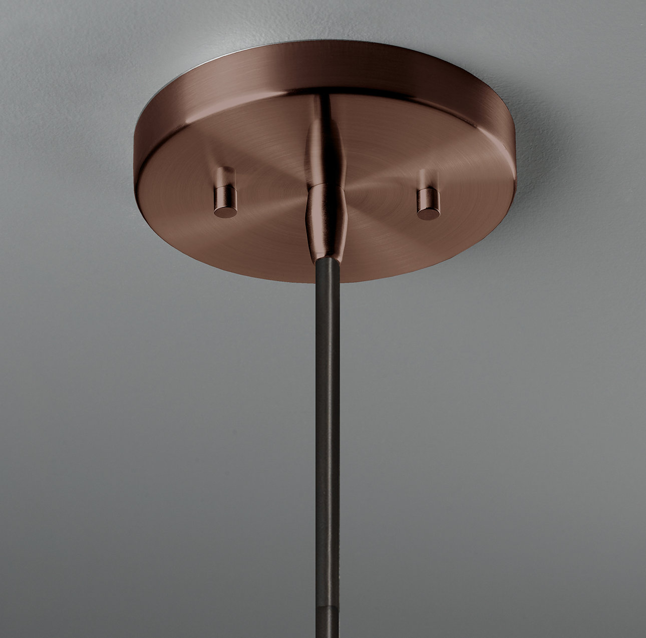 Leni Dimmable Ceramic Single Light Pendant, Matte White, Dark Bronze