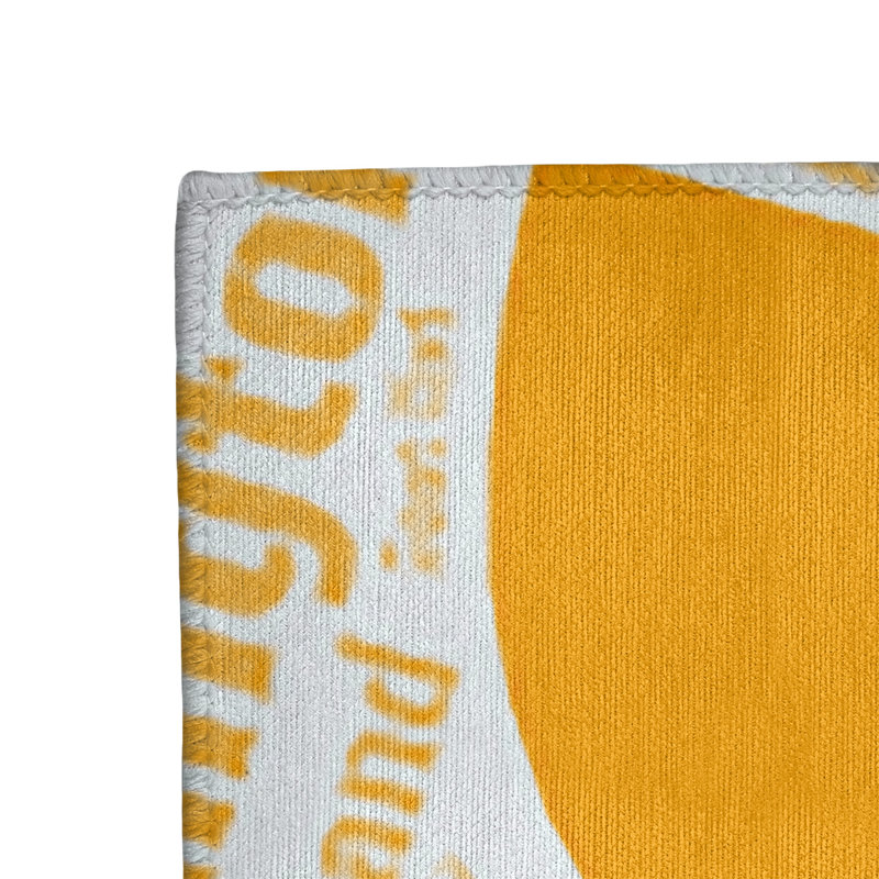 Tapis de zone orange à tissage plat poils longs, Rectangle 5 pi x 7 pi