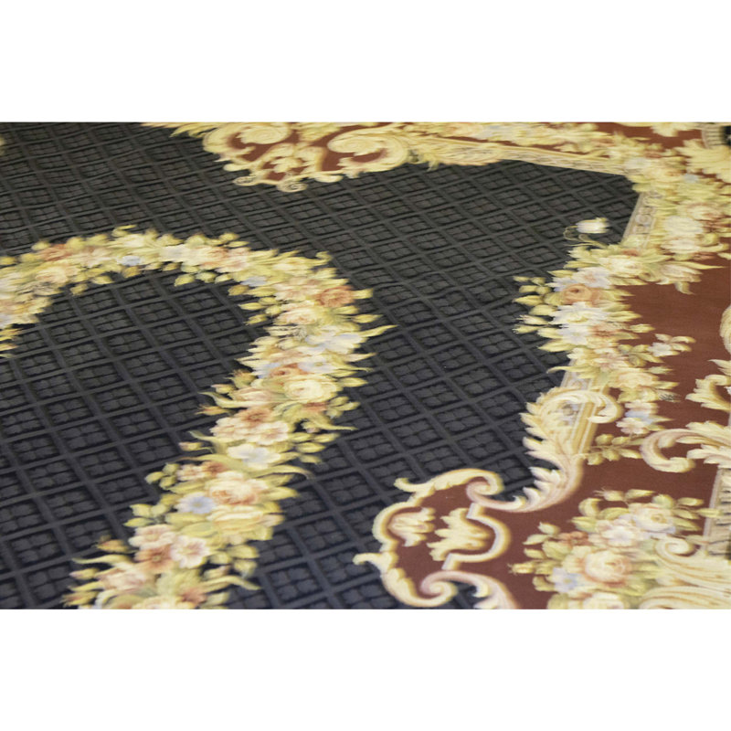 Handmade Silk and Wool Area Rug