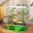 Versatile Hamster Cage with Multiple Play Features and Portable Design