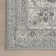 Edwa Traditional Power Loom Performance Light Gray Rug
