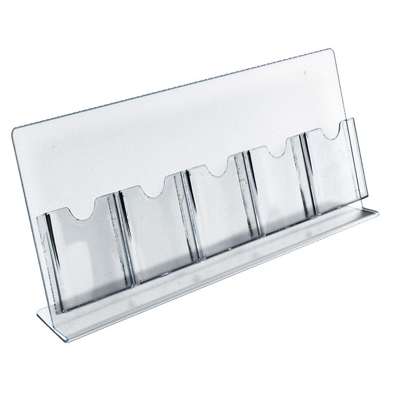 Five-Pocket Slant-Back Brochure Holder, 2-Pack