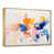 Toile avec cadre flottant or