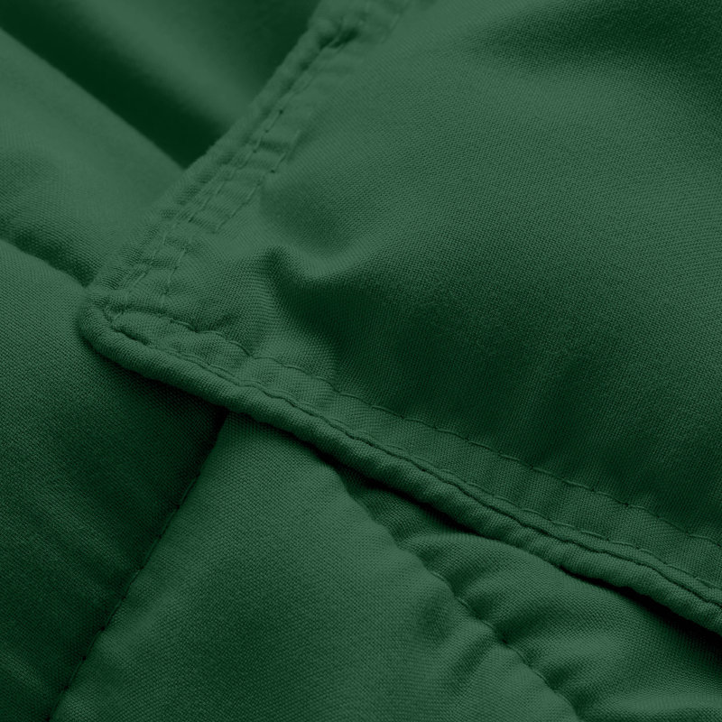 Ultra-Soft All Season Comforter Set, Twin Comforter + 1 Standard Sham, Forest Green